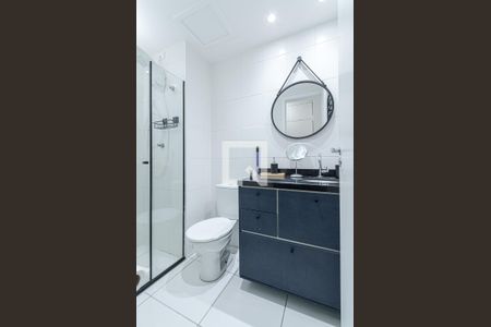 Banheiro de kitnet/studio à venda com 1 quarto, 23m² em Centro, São Paulo