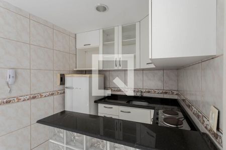 Cozinha de kitnet/studio para alugar com 1 quarto, 26m² em Petrópolis, Porto Alegre
