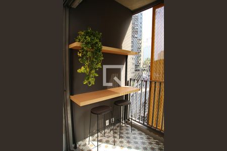 Studio à venda com 25m², 1 quarto e sem vagaVaranda