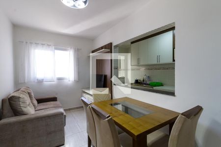 Sala de apartamento para alugar com 1 quarto, 45m² em Vila Tupi, Praia Grande
