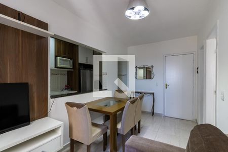 Sala de apartamento para alugar com 1 quarto, 45m² em Vila Tupi, Praia Grande