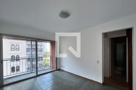 Sala de apartamento para alugar com 1 quarto, 40m² em Indianópolis, São Paulo