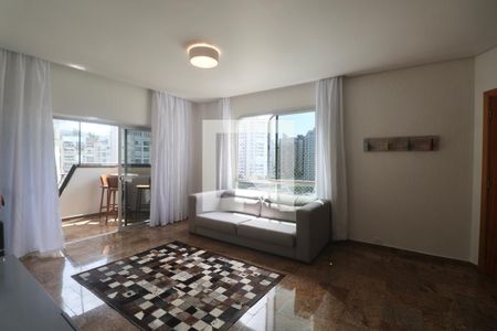 Sala de apartamento para alugar com 4 quartos, 156m² em Vila Luis Antônio, Guarujá
