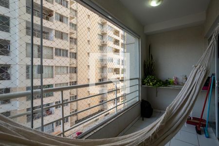 Varanda da Sala de apartamento para alugar com 3 quartos, 80m² em Parque Industrial Paulista, Goiânia