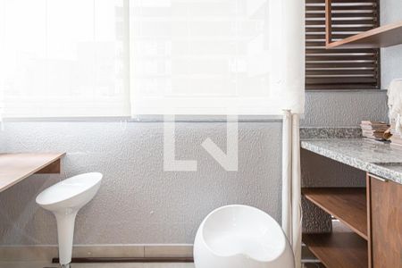 Varanda da Sala de apartamento para alugar com 1 quarto, 28m² em Bela Vista, São Paulo