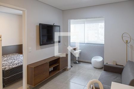 Sala  de apartamento para alugar com 1 quarto, 28m² em Bela Vista, São Paulo