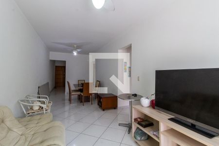 Sala de apartamento para alugar com 3 quartos, 103m² em Guilhermina, Praia Grande
