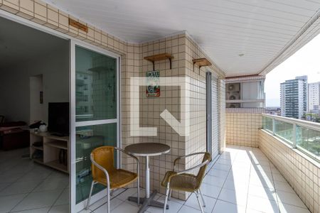 Varanda de apartamento para alugar com 3 quartos, 103m² em Guilhermina, Praia Grande
