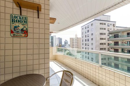 Varanda de apartamento para alugar com 3 quartos, 103m² em Guilhermina, Praia Grande