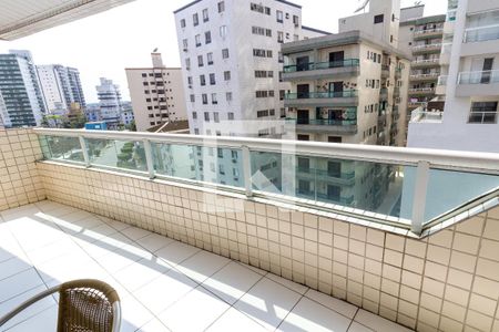 Detalhe da varanda de apartamento para alugar com 3 quartos, 103m² em Guilhermina, Praia Grande