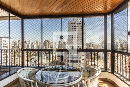 Varanda da sala de apartamento à venda com 4 quartos, 445m² em Santa Cecilia, São Paulo