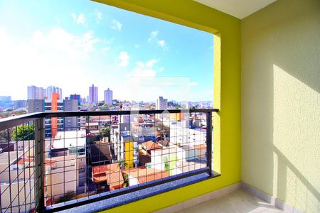 Varanda da Sala de apartamento para alugar com 2 quartos, 53m² em Vila São Pedro, Santo André