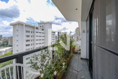 Varanda da Sala de apartamento para alugar com 3 quartos, 370m² em Higienópolis, São Paulo