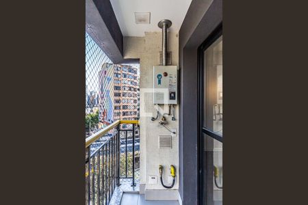 Varanda de kitnet/studio para alugar com 1 quarto, 26m² em Campos Elíseos, São Paulo