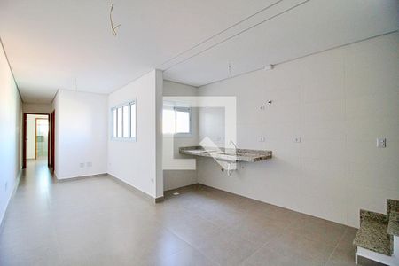Sala/Cozinha de apartamento à venda com 2 quartos, 106m² em Vila Camilopolis, Santo André
