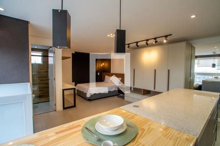 Sala/Cozinha de apartamento à venda com 1 quarto, 37m² em Vila das Palmeiras, Guarulhos