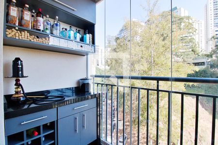 Varanda da Sala de apartamento à venda com 2 quartos, 59m² em Jardim Parque Morumbi, São Paulo