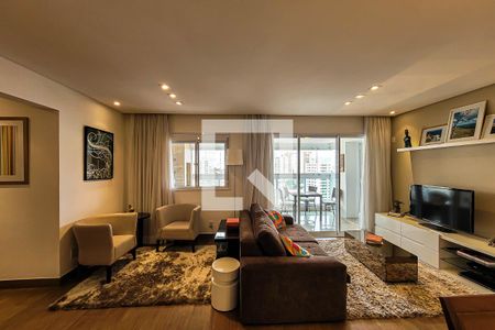 Sala de Estar/Jantar de apartamento para alugar com 3 quartos, 114m² em Vila Gumercindo, São Paulo