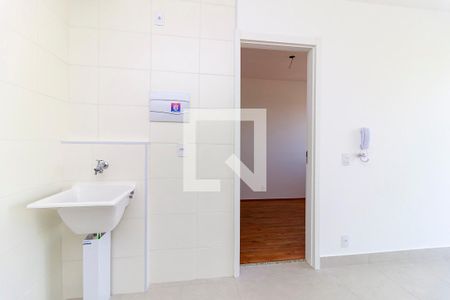 Cozinha de apartamento para alugar com 1 quarto, 28m² em Vila das Belezas, São Paulo