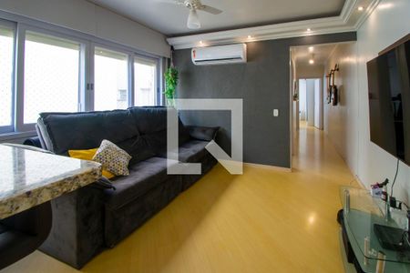 Sala de Estar de apartamento à venda com 2 quartos, 57m² em Menino Deus, Porto Alegre
