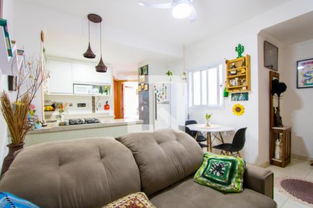 Sala de apartamento à venda com 2 quartos, 110m² em Jardim Cristiane, Santo André
