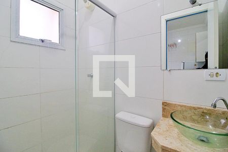 Banheiro de kitnet/studio para alugar com 1 quarto, 20m² em Vila Sao Pedro, Santo André