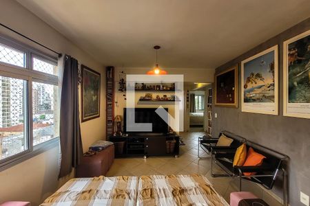 Detalhe Sala de estar de apartamento à venda com 2 quartos, 79m² em Vila Gumercindo, São Paulo