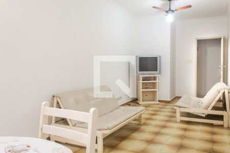 Sala  de apartamento para alugar com 3 quartos, 92m² em Jardim Santa Genoveva, Guarujá