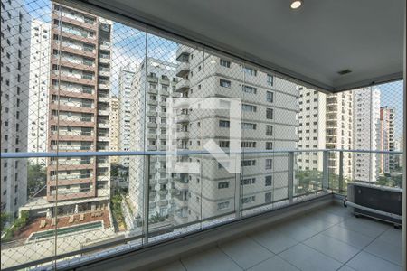 Varanda de kitnet/studio à venda com 1 quarto, 38m² em Brooklin Paulista, São Paulo