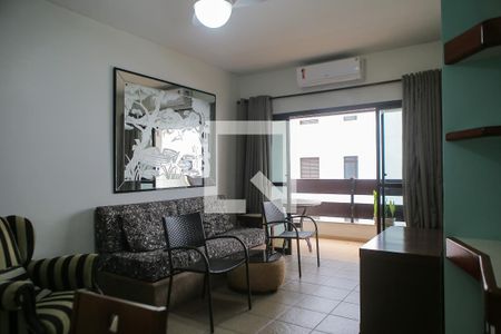 Sala de apartamento para alugar com 1 quarto, 66m² em Boqueirão, Santos