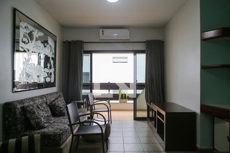 Sala de apartamento para alugar com 1 quarto, 66m² em Boqueirão, Santos