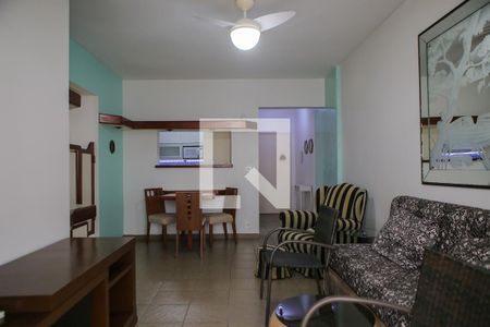 Sala de apartamento para alugar com 1 quarto, 66m² em Boqueirão, Santos