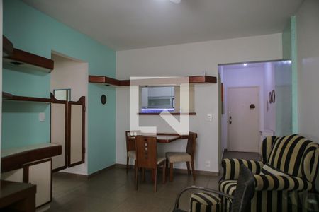 Sala de apartamento para alugar com 1 quarto, 66m² em Boqueirão, Santos