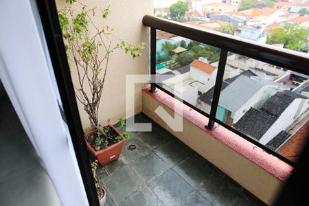 Varanda da Sala de apartamento à venda com 3 quartos, 75m² em Vila Curuçá, Santo André