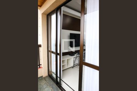 Varanda da Sala de apartamento à venda com 3 quartos, 75m² em Vila Curuçá, Santo André