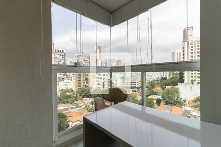 Varanda de kitnet/studio para alugar com 1 quarto, 42m² em Paraíso, São Paulo