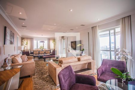 Sala de Estar de apartamento à venda com 4 quartos, 193m² em Mirandópolis, São Paulo