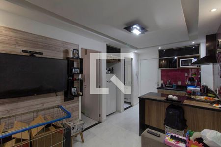 Sala e Cozinha Integrada de apartamento à venda com 1 quarto, 34m² em Jardim Colonial, São Paulo