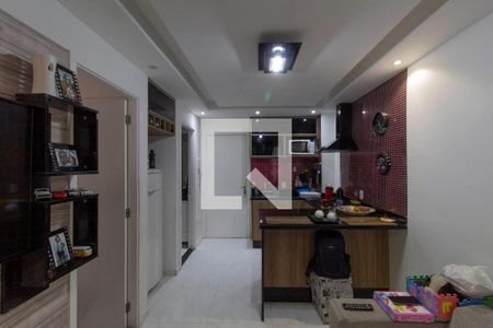 Sala e Cozinha Integrada de apartamento à venda com 1 quarto, 34m² em Jardim Colonial, São Paulo