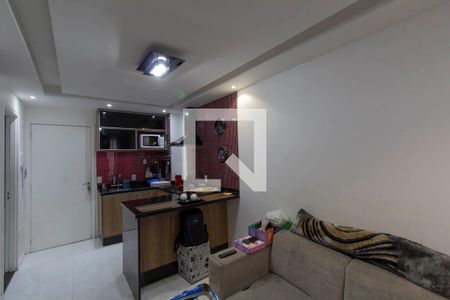 Sala e Cozinha Integrada de apartamento à venda com 1 quarto, 34m² em Jardim Colonial, São Paulo