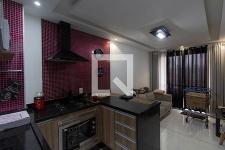 Sala e Cozinha Integrada de apartamento à venda com 1 quarto, 34m² em Jardim Colonial, São Paulo