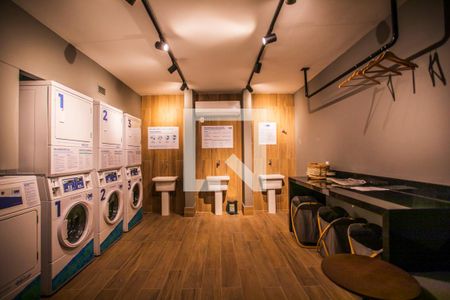 Studio para alugar com 24m², 1 quarto e sem vagaLavandeiria coletiva