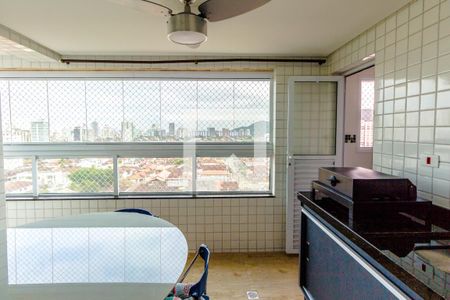Varanda Gourmet de apartamento para alugar com 2 quartos, 86m² em Canto do Forte, Praia Grande