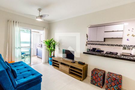 Sala de apartamento para alugar com 2 quartos, 86m² em Canto do Forte, Praia Grande
