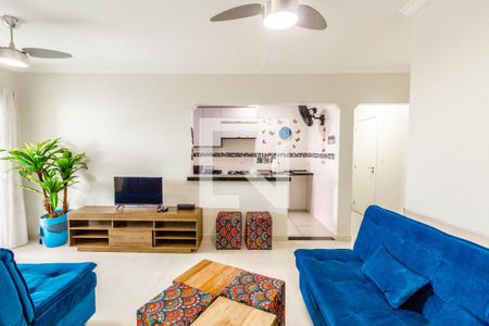 Sala de apartamento para alugar com 2 quartos, 86m² em Canto do Forte, Praia Grande
