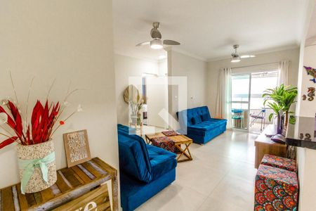 Sala de apartamento para alugar com 2 quartos, 86m² em Canto do Forte, Praia Grande