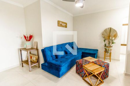Sala de apartamento para alugar com 2 quartos, 86m² em Canto do Forte, Praia Grande