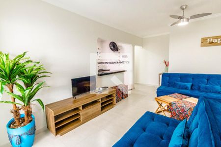 Sala de apartamento para alugar com 2 quartos, 86m² em Canto do Forte, Praia Grande