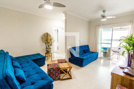 Sala de apartamento para alugar com 2 quartos, 86m² em Canto do Forte, Praia Grande