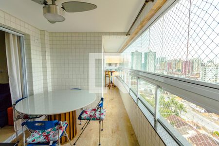 Varanda Gourmet de apartamento para alugar com 2 quartos, 86m² em Canto do Forte, Praia Grande